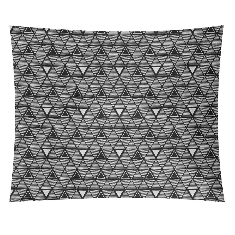 Tapisserie, H 27,5 po x l 37,5 po, Noir