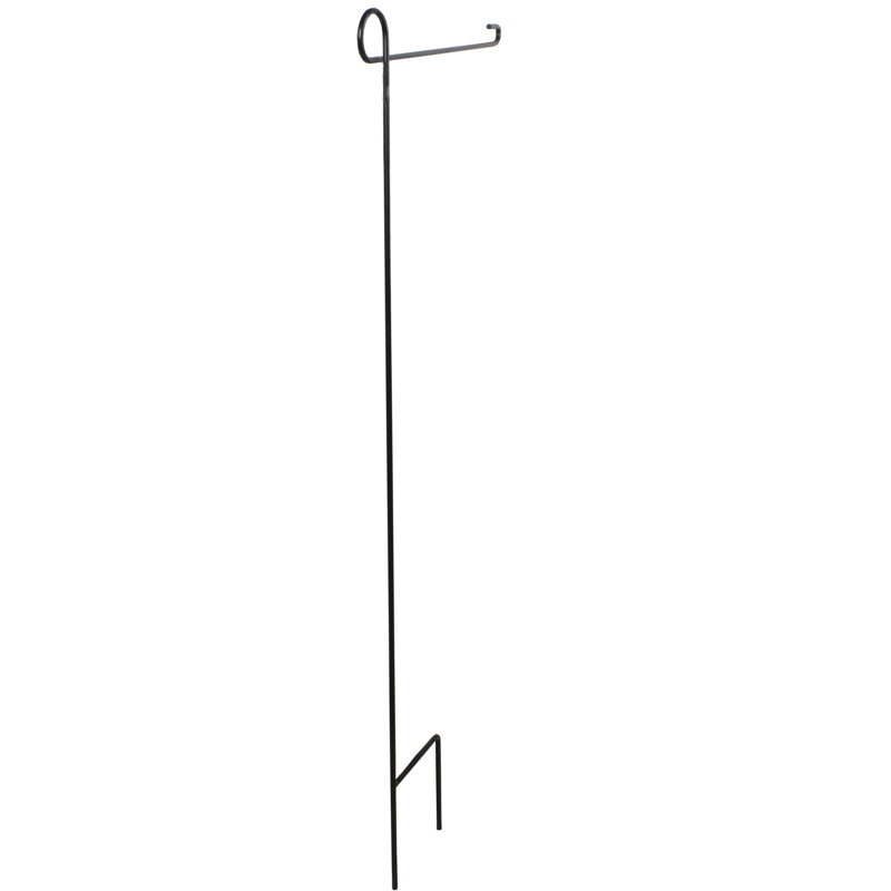 Mât de jardin contemporain noir 37,75 po