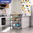 3tier Heavy Duty Rolling Utility Cart, H,commercial Grade Metal Cart ,trolley Serving Storage Cart For Kitchen.-1408337687-1402833010