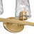 3 - Light Steel Dimmable Bathroom Vanity Light