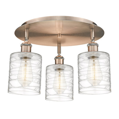 Dublin Glass Semi Flush Mount