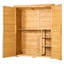 Remise de rangement extérieure en bois imperméable pour outils de jardin 55,12 x 67,52 pouces