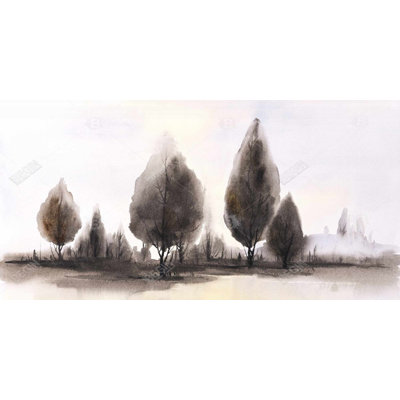 Landscape of trees - 15.75"x31.50" Desk mat