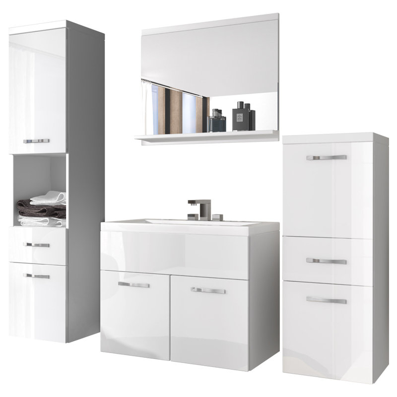 Aleicia Bathroom Furniture Suite, White
