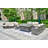 Aesa 7 - Person Wicker Patio Dining Set with Rectangular Table , Cushions Included