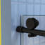 Porte de douche coulissante avec fonction imperméable - verre trempé 5/16 po, noir mat, 56-60 po x 74 po, noir 56-60 po x 74 po, conception à fuites
