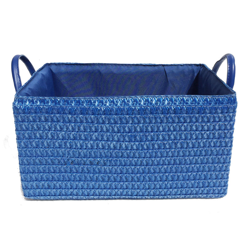 WFX Utility Aerie Fabric Decorative Basket, Blue, 14cm H x 26cm W x 17cm D