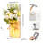 2-Pack Wall Sconces with Rustic Wood Boards, Mason Jars, Led Lights, Remote Control-93937729