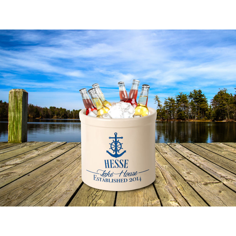 Clarksville Ceramic Pot Planter, Blue, Yes