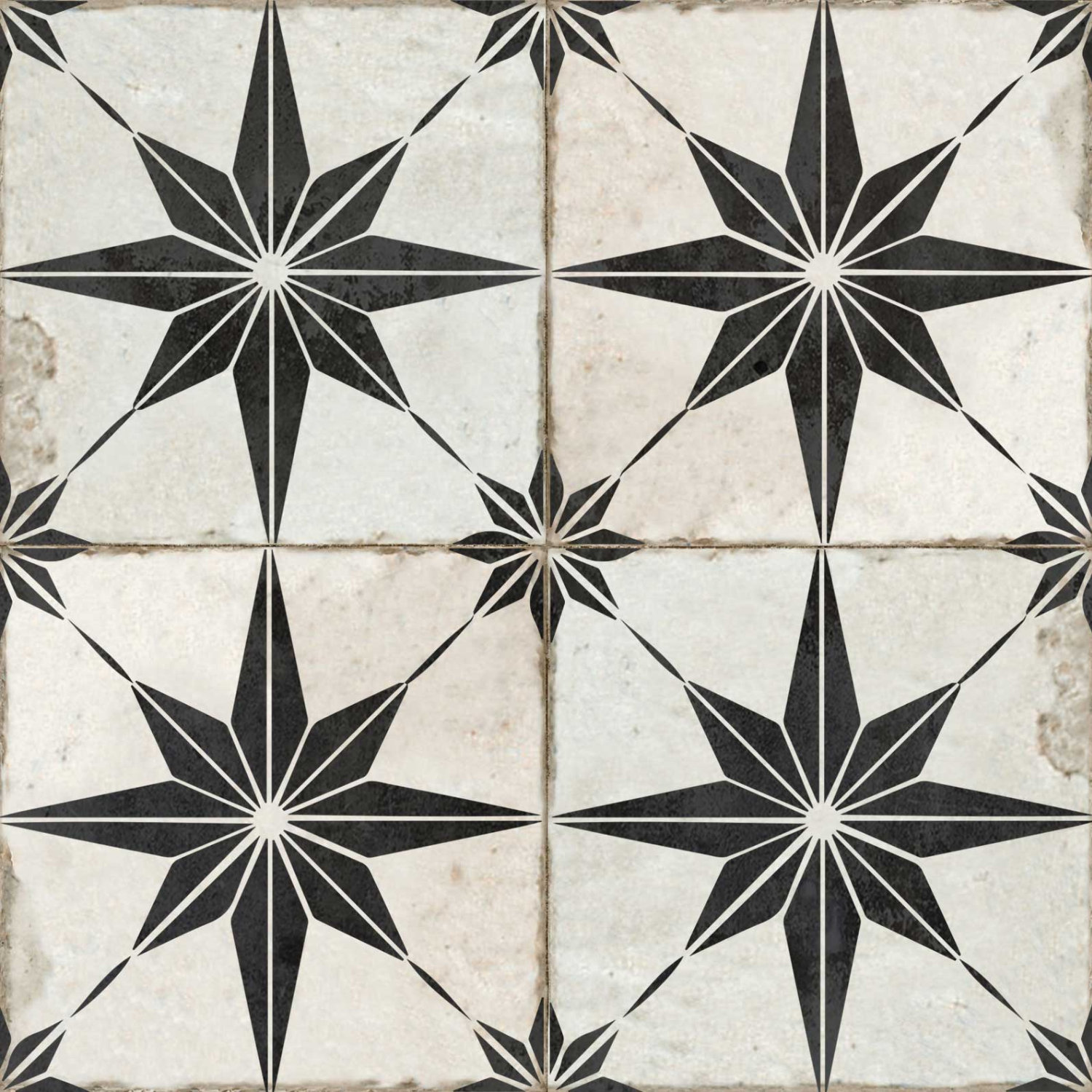 Art Deco Pattern Tile Stickers Carrelage Adhésif Dark Tile