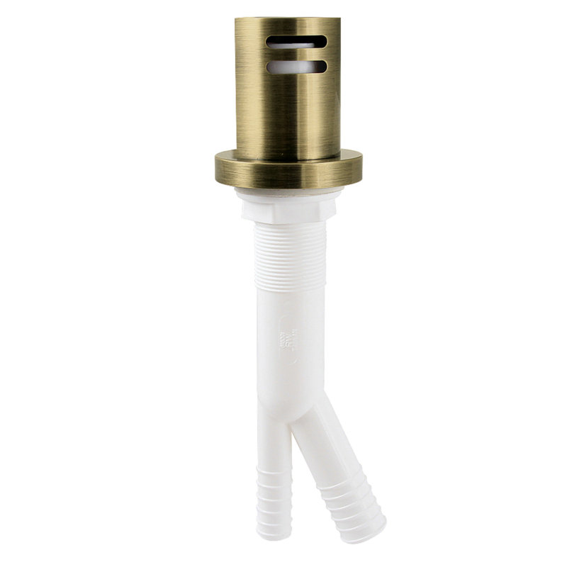 Kingston Brass Trimscape Dishwasher Air Gap, Antique Brass