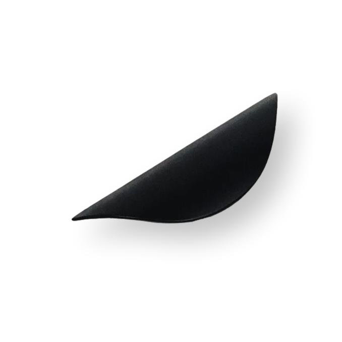 Matte Black Large Luna Drawer Pull, 1 1/4"