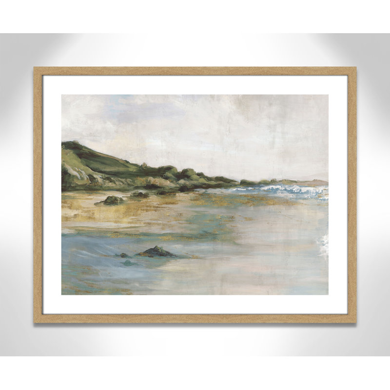 Impression «Tide’s Edge» par Casa Fine Arts, Naturel, Reproduction encadrée avec passe-partout