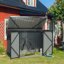 Berik 6 ft. W x 4 ft. D Zinc Steel Garbage Shed