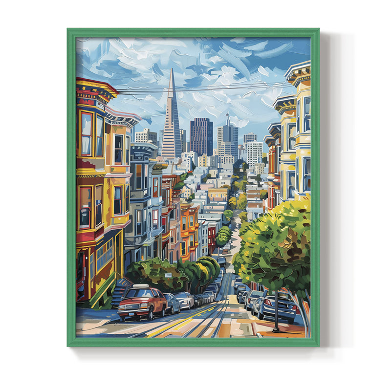 "Paysages de la série Cccxxxix", Vert, H 21 po x l 17 po