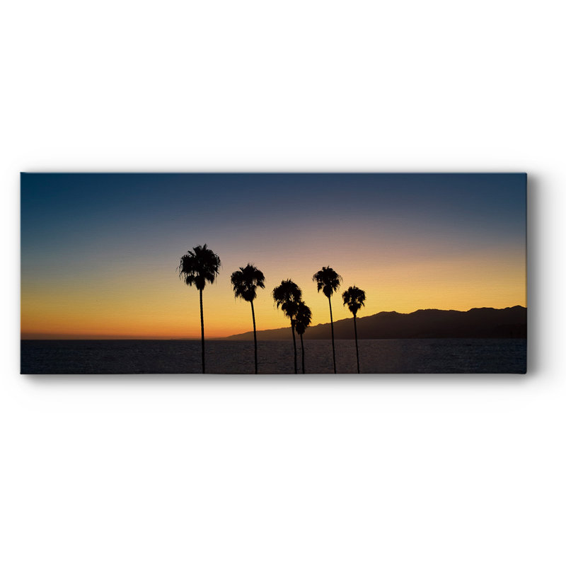 «Dusk in Cali», toile tendue avec châssis, H 20 po x l 50 po x P 1,5 po