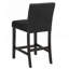 Ensemble de salle à manger à hauteur de comptoir 5 pièces, table carrée en faux marbre avec 4 chaises capitonnées-1403137245