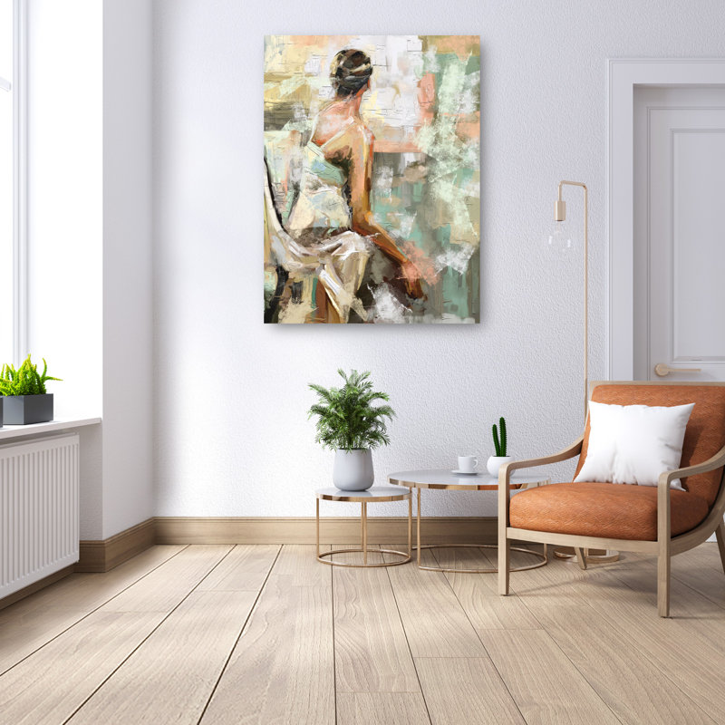 Intuition I Large Multicolor Canvas Art Print