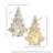 5" LED Glass Tree Set of 2-88501108