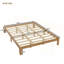 Structure de lit plateforme grand lit en bois avec support à lattes, aucun sommier requis, assemblage facile, pin rustique, dégagement de 12 pouces