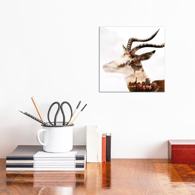 Gazelle 1 Piece Wall Art on Canvas