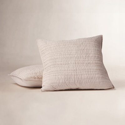 Channel Handstitched Organic Organic Sham Set