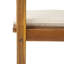 Chaise de salle à manger d'extérieur avec coussin Preston (ensemble de 2)