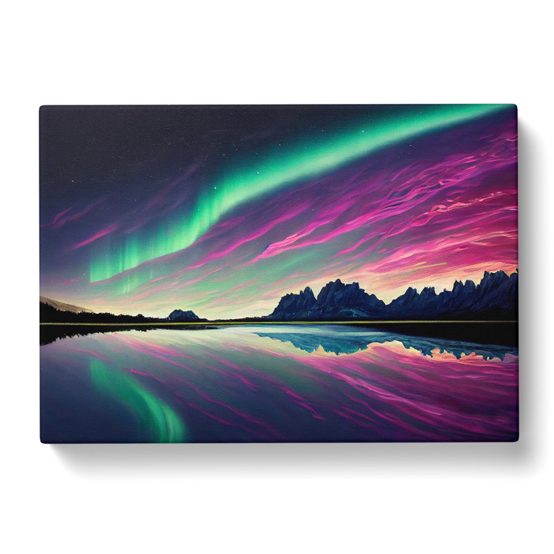 Exceptional Northern Lights - Wrapped Canvas