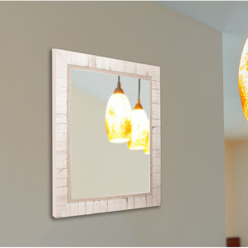 Miroir pleine grandeur Vinson, H 39 po x l 29 po, Ivoire