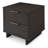 Nightstand In Charcoal Gray