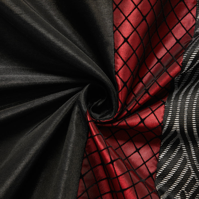 Taifa Modern & Contemporary Comforter Set, Full Comforter + 6 Additional Pieces, Black/Red