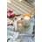 Etched Glass Cylinder Candle Votive - Cream-438934231