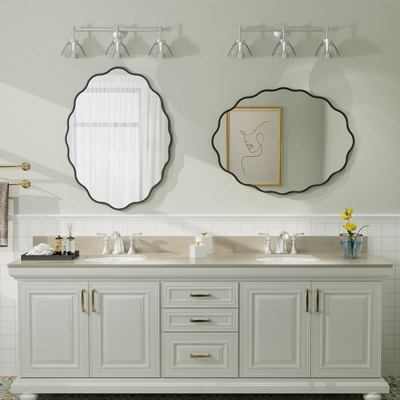 Miroir mural Amara Wavy, 32 po x 24 po