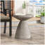 Table d'appoint d'extérieur en béton léger