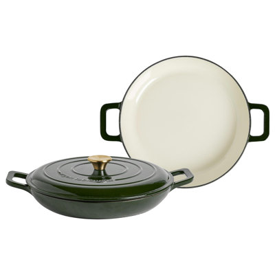 Argon Tableware - Shallow Cast Iron Casserole Dish