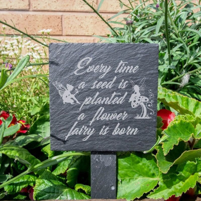 Sunray Stone Plants & Flowers Garden Sign