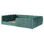 Lit double tapissier en velours vert citrouille-131204989