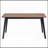 Contemporary 5Pc Dining Set Black And Walnut Finish Table And 4 Side Chairs Padded Seat Wooden Kitchen Furniture