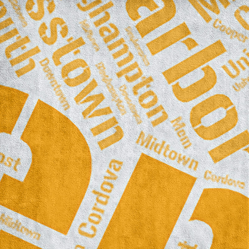 Bath Towel, Orange, Microfiber, Memphis