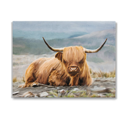 "Bétail au repos dans la nature, toile tendue" par Kim Allen sur toile