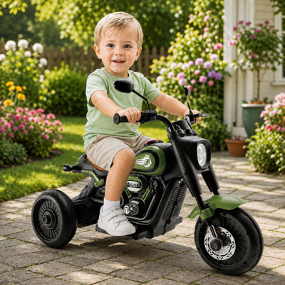 6 Volt Motorcycles Battery Powered Ride On With Colorful Light, Music