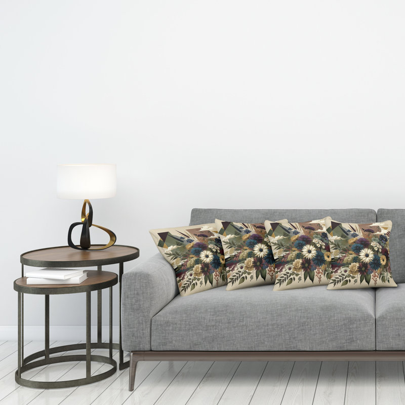 Fabric Reversible Throw Pillow, 24"H x 24"W