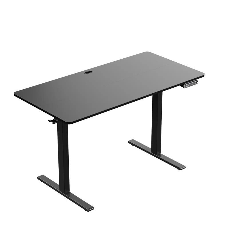 Extra Large Standing Desk Electric Height-Adjustable, 62.99" W x 27.56" D, Black