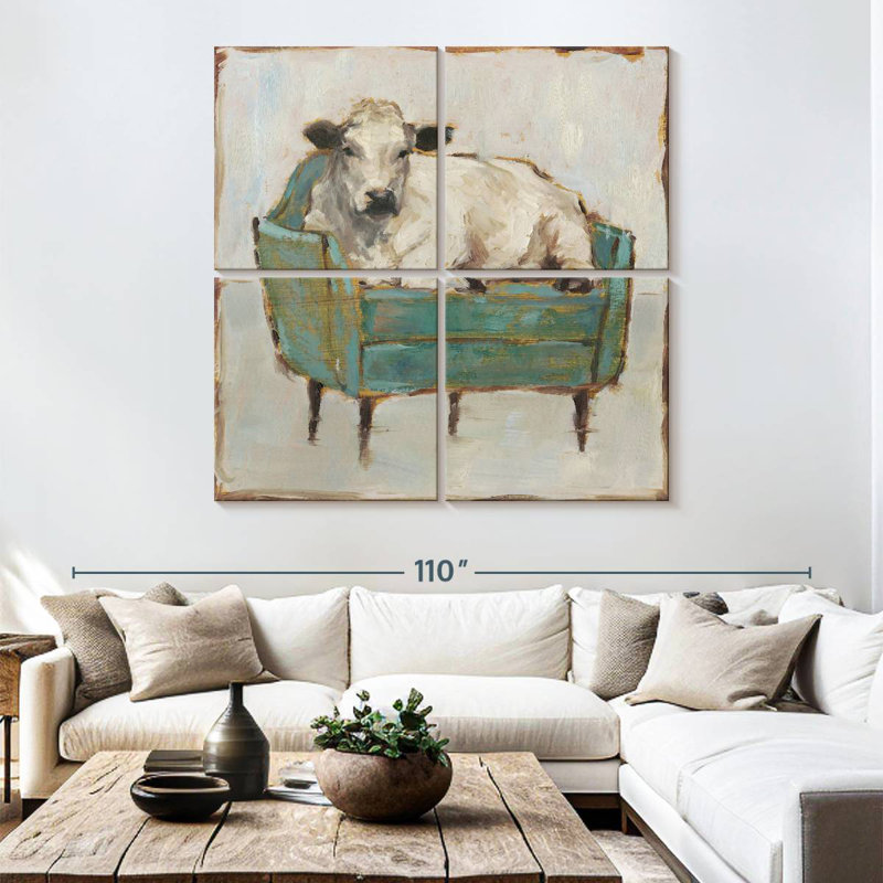 Brampt Moo-Ving In I, 74" H x 74" W