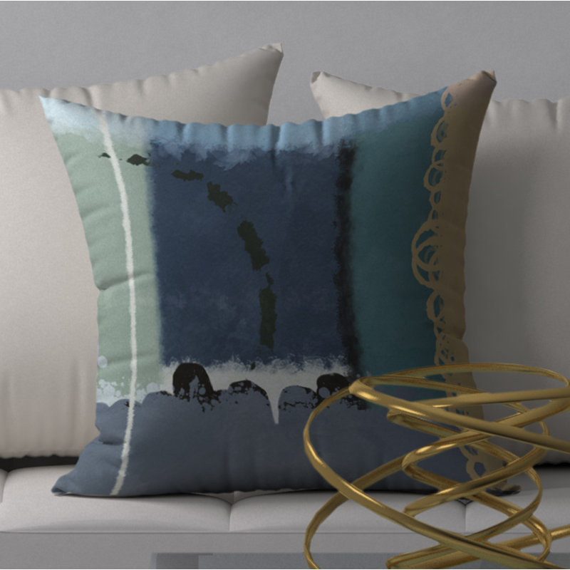 Housse de coussin décorative carrée et insert radiant Fizz, 18 po x 18 po