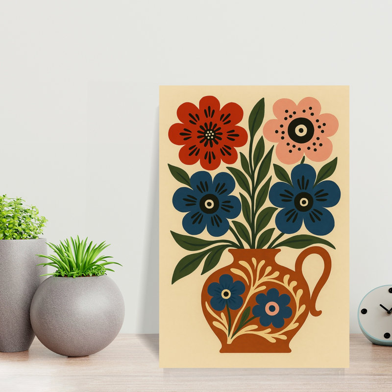 Reproduction d'art mural Folk Art, 18" H x 12" W