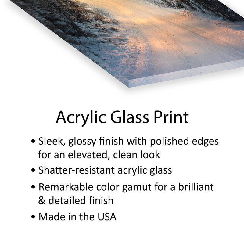 Impression brillante sur verre acrylique