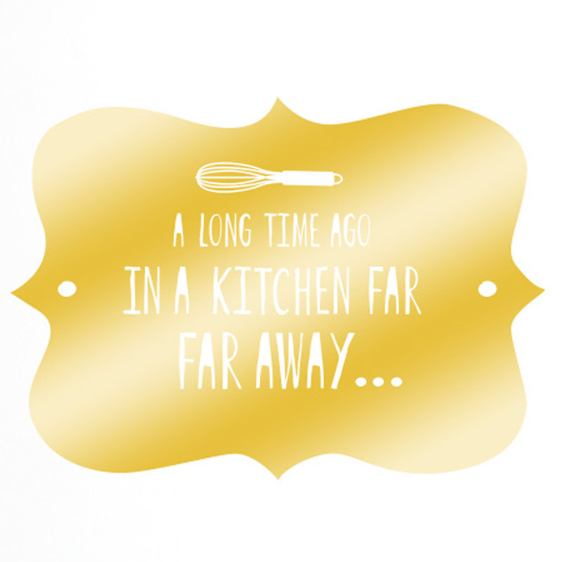 Wall Decal, Shiny Gold, Large