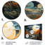 «Earth Jupiters Jewel The Galaxy II - Ensemble de décorations murales en métal Earth