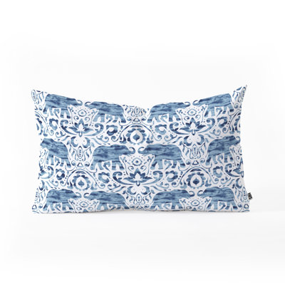 Jacqueline Maldonado Elephant Damask Lumbar Pillow